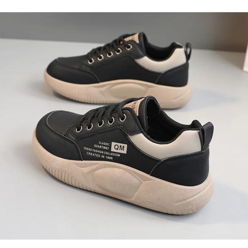 Soleist New Women's Shoes Spring Thick Sole Elevated Shoes Sports Shoes Women's Shoes Student Street Casual Board Shoes