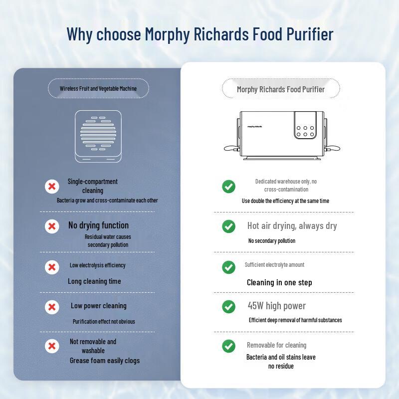 Morphy Richards Multi-functional Food Purifier CN plug (adapter included)