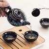Portable Chinese Kung Fu Tea Set with Carrying Bag – Ceramic Travel Teapot Set with 4 Cups, Gaiwan & Tea Accessories