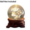 Wood LED USB Home Decoration Crystal Ball Base Crystal Ball Holder Crystal Sphere Base