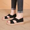 Fashion 2025 Summer Thick Bottom Casual Sandals for Women's Comfortable Fashion Open Toes Low Heel Lightweight Outdoor Beach Cool Shoes