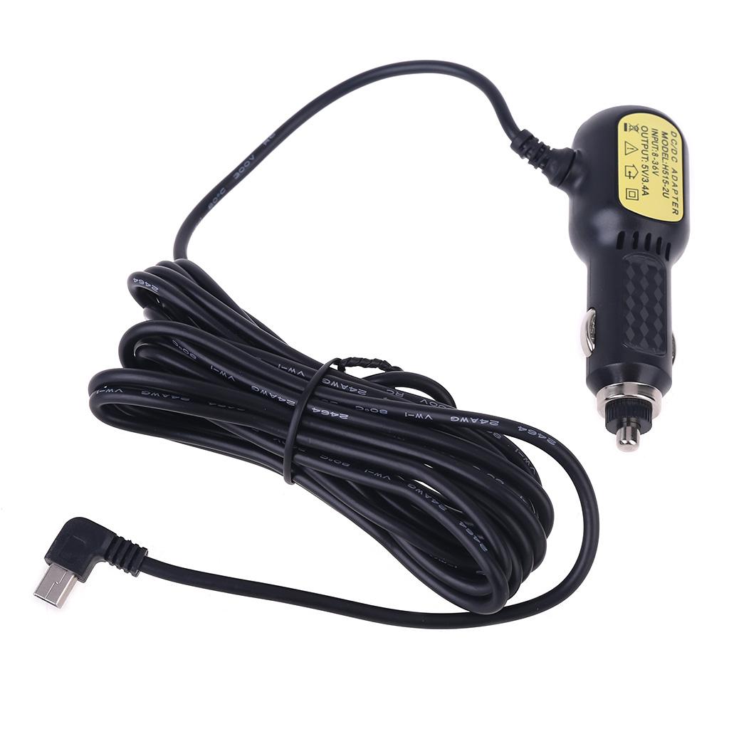 Doppelter Mini-USB-Anschluss Dashcam Auto Zigarettenanzünder Adapter Stromkabel Buchse Ladegerät für DVR Fahrzeugladezubehör