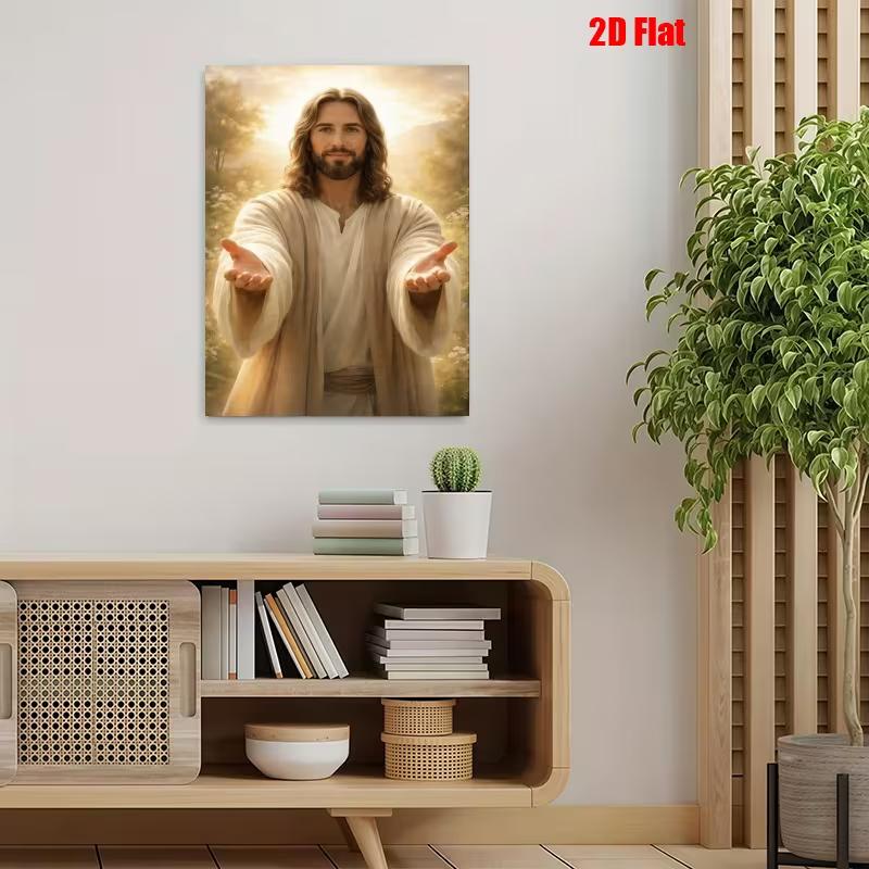 Jesus Religious Christian , HD Embrace of Jesus Mural for Living Room, Bedroom, Dining Room Decor, Holiday Gift for Christians