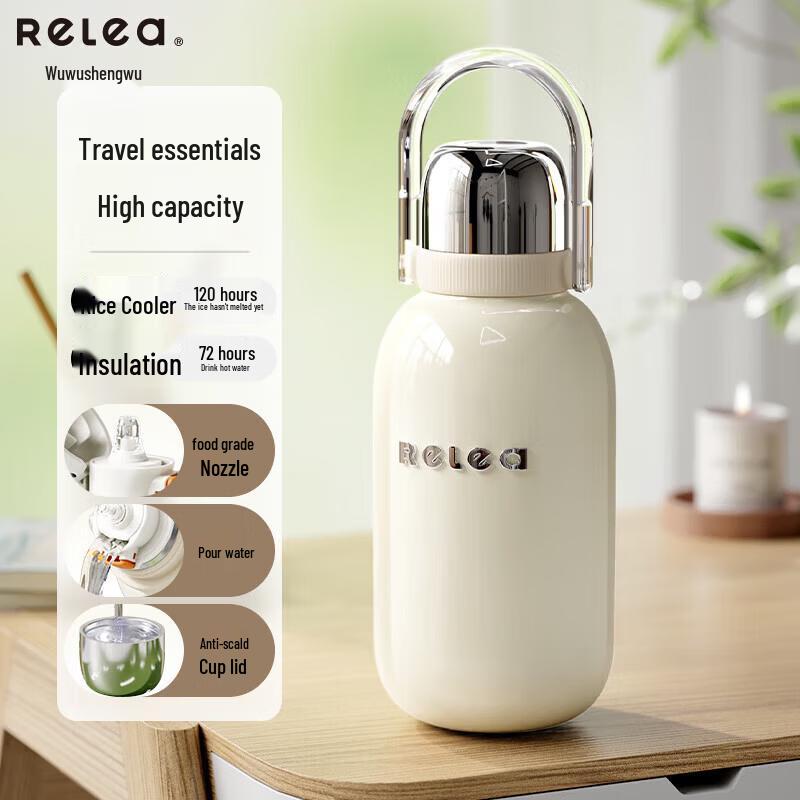 Wushengwu 1300ml 316L Stainless Steel Children s Straw Thermos