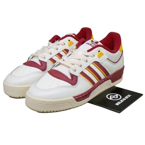 

adidas Rivalry 86 Low White Collegiate Burgundy Crew Yellow - IE7159 EU 44 білий