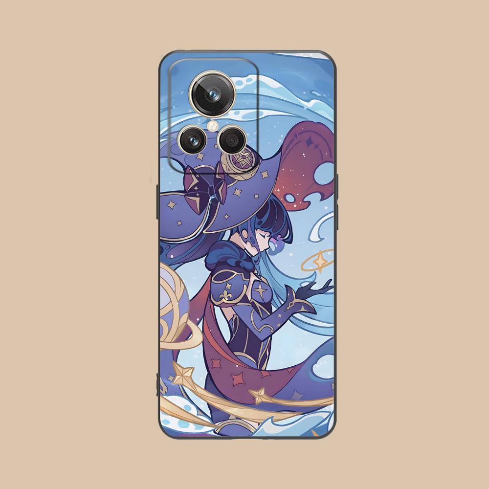 Game GI Mona Matte TPU Mobile Phone Case for Realme 15 14 13 12 11 10 9 Pro Plus T i Lite 5G Colorful Printing Cover