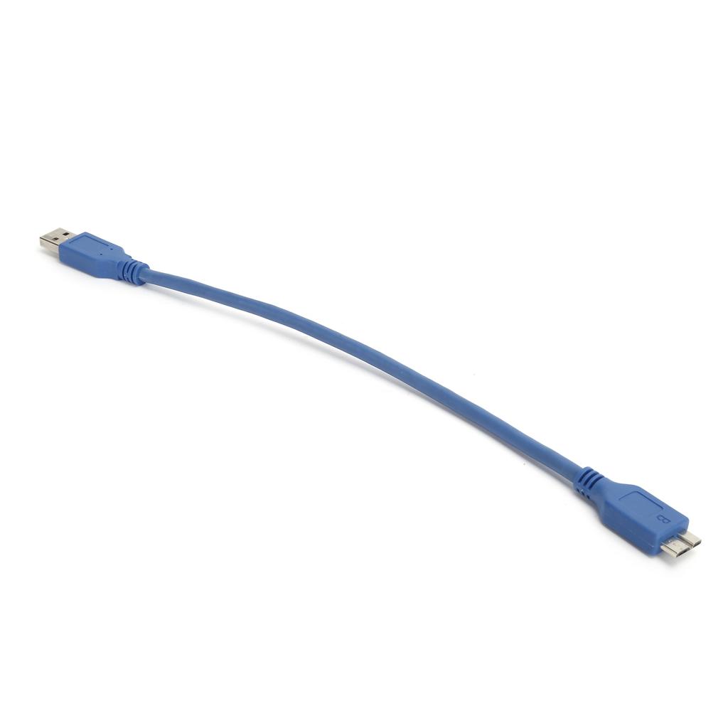 USBA to MicroB Cable USB3.0 External Hard Drive 5Gbps Transmission Adapter Cord Blue(0.3 Meter )