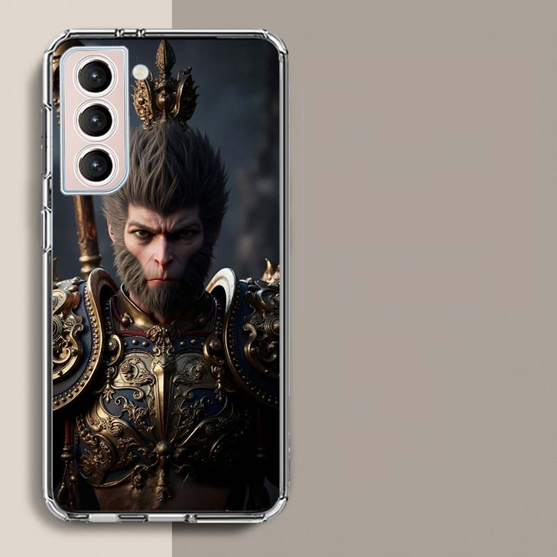 Black Myth Wu Kong Phone Case For Samsung Galaxy S25 Edge S24 S23 FE S21 S20 S10 Plus S22 S26 Ultra Cover Clear Cases TPU Capa S