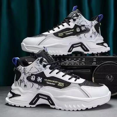 2024 Autumn Men's SportsShoes Trendy Hightop Anti Slip Shoes Casual Versatile Running Footwear Fashion Comfortable Male Sneakers