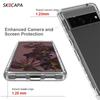 2 w 1 hybrydowy pancerz na całe ciało przezroczysty futerał na telefon dla Google Pixel 8 Pro odporny na wstrząsy Gradient TPU tylna osłona ochronna dla Pixel 7 6 Pro 7A 6A