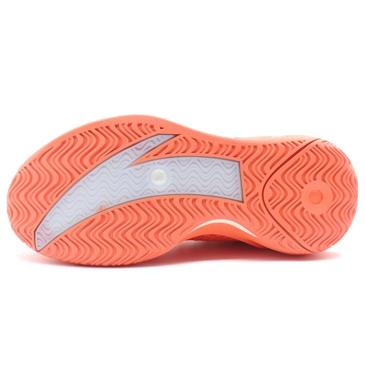 New Anta Alien 3 Anti Slip Wear Resistant Mid Top Performance Basketball Shoes Men's Red White Gold 112211601-6