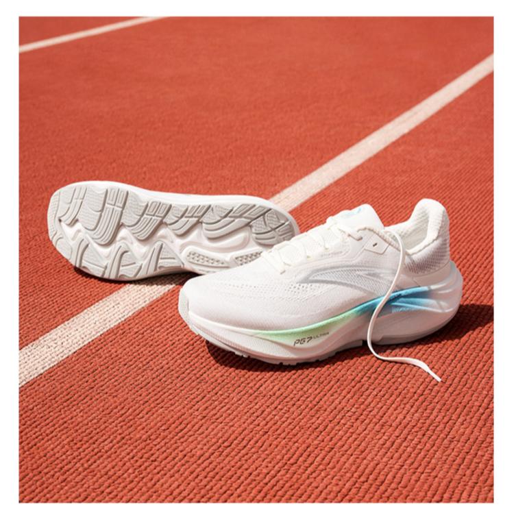 Anta Champion 4 Plus Cushioning Breathable Low-Top Sprinting Running Shoes Men Sneaker Ivory-White 112535561-5