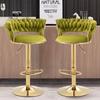 Adjustable Rotating Bar Stool with Backrest for Home or Front Desk