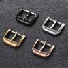 Brushed Stainless Steel Watch Pin Buckle 16mm 18mm 20mm Silver Gold Black Buckles for Leather Watch Band Strap Clasp Accessories