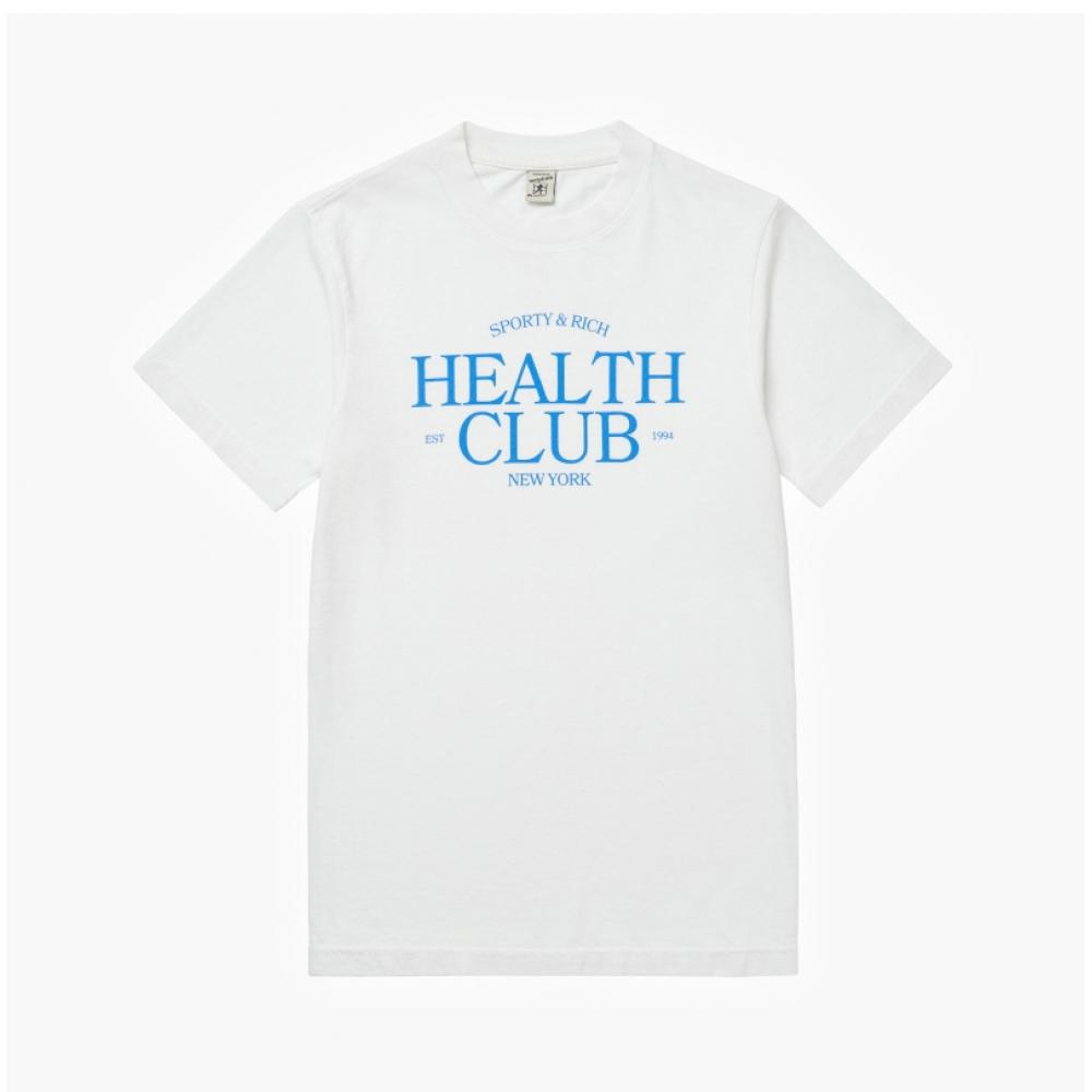 Sporty Rich Ts855wh Sr Health Club Sr Health Club Shared Short Sleeve Tee