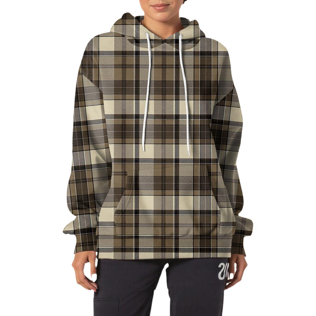 Women's Fashion Casual Hooded Loose Printed Long Sleeve Sweatshirt