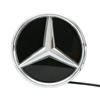Bilklistremerke For Mercedes Benz Krom Sølv Og Glans Svart Bil Front Grill Stjerne Emblem Opplyst Logo For Mercedes Benz C
