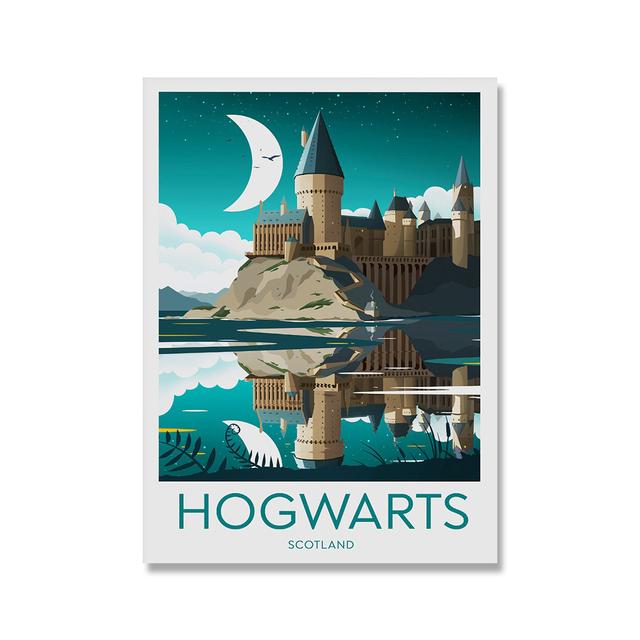 Film Hogwart Castelul Postere și imprimeuri Castelul Lac Soare Pânză Pictură Abstracte Poze pentru camera copiilor Decorare acasă Artă de perete