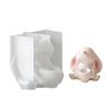Adorable Rabbit Hugging Vase Silicone Mold Handmade Jewelry Making Supplies Suitable For DIY Jewelry And Gifts