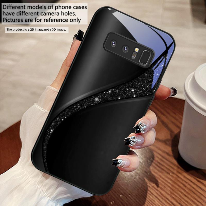 Brilliant golden galaxy For Samsung M02 12 Note 8 9 10 20 A 01 A02 A03 Core 04 05 06 10 12 13 14 15 A16 glass Ultra phone case