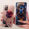 Clear For Samsung Galaxy Note20 5G Case Fashion Fashion Funny Cute Painted Cover For Samsung Note20 5G SM-N981B SM-N981W Casing