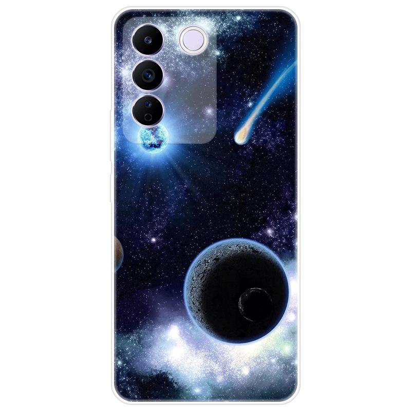 For Vivo V27e V 27e Case Soft Silicone Back Cover Cartoon Phone Case Diversification