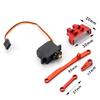 4pcs 1/24 Steering Servo Saver Complete Aluminum Alloy High Precision Rc Steering Servo Saver Complete For SCX24