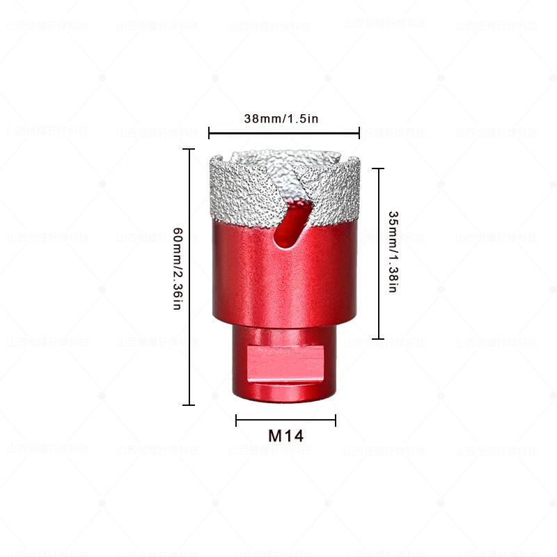 M14 Brazed Diamond Lightning Teeth Hole Saw for Concrete Tile Glass Marble