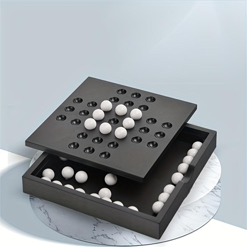 Jogo de Tabuleiro Estratégico de Damas para Um/Vários Jogadores, Brinquedos de Jogo de Tabuleiro de Quebra-Cabeça, Jogo de Tabuleiro Inteligente para Interior em Casa