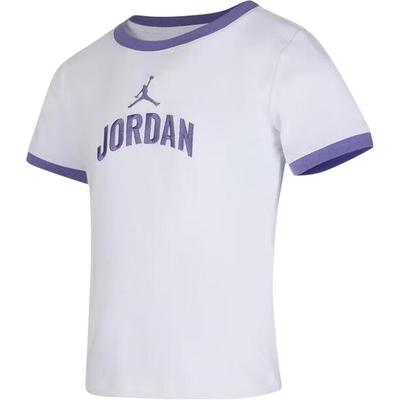 T-shirt de Manga Curta e Gola Redonda Macia e Confortável Tops para Crianças IO2495-100