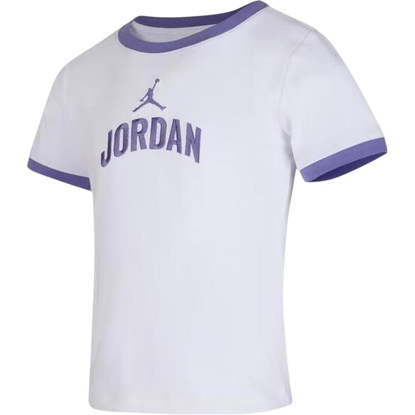 

Jordan Soft Comfortable Round Neck Short Sleeve T-Shirt Kids Tops IO2495-100 S