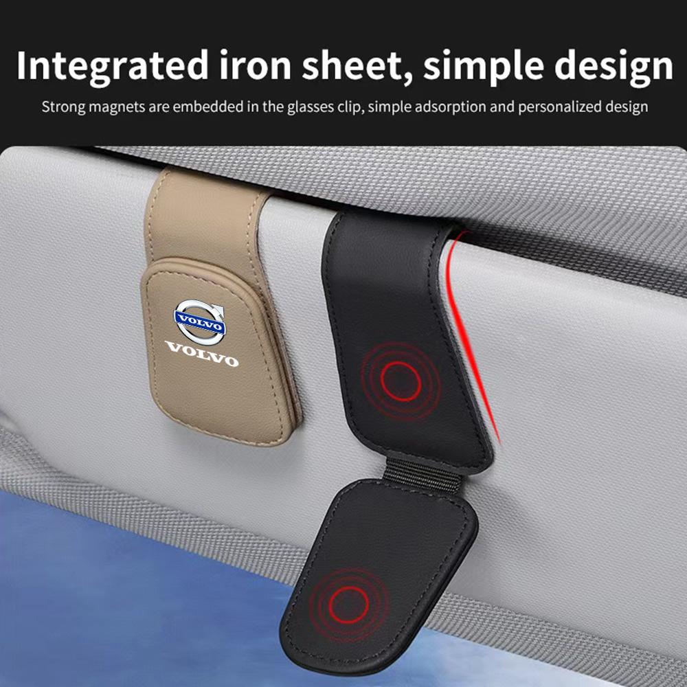 Auto Brillenaufbewahrung Sonnenbrillenhalter Innenraumzubehör Für Volvo V40 V60 V90 XC40 XC60 XC90 S60 S90