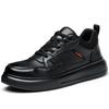 Scarpe di Sicurezza in Pelle di Mucca Stivali da Uomo Punta Composita Scarpe Elettricamente Isolate Scarpe da Lavoro Antiscivolo Antiperforazione Indistruttibili
