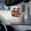 Halloween Fun Acrylic Car Mirror Decoration For Unique Charm Interior