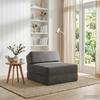 Divano Letto Pieghevole Grigio Scuro 60 x 70 x 41 cm Tessuto