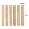 uxcell 6pcs Wooden Clay Roller Pattern Modeling 5.9" Beech Wood Hand Roller Wooden Ceramic Tool Wood Grain Technique Clay Roller Baking Clay DIY
