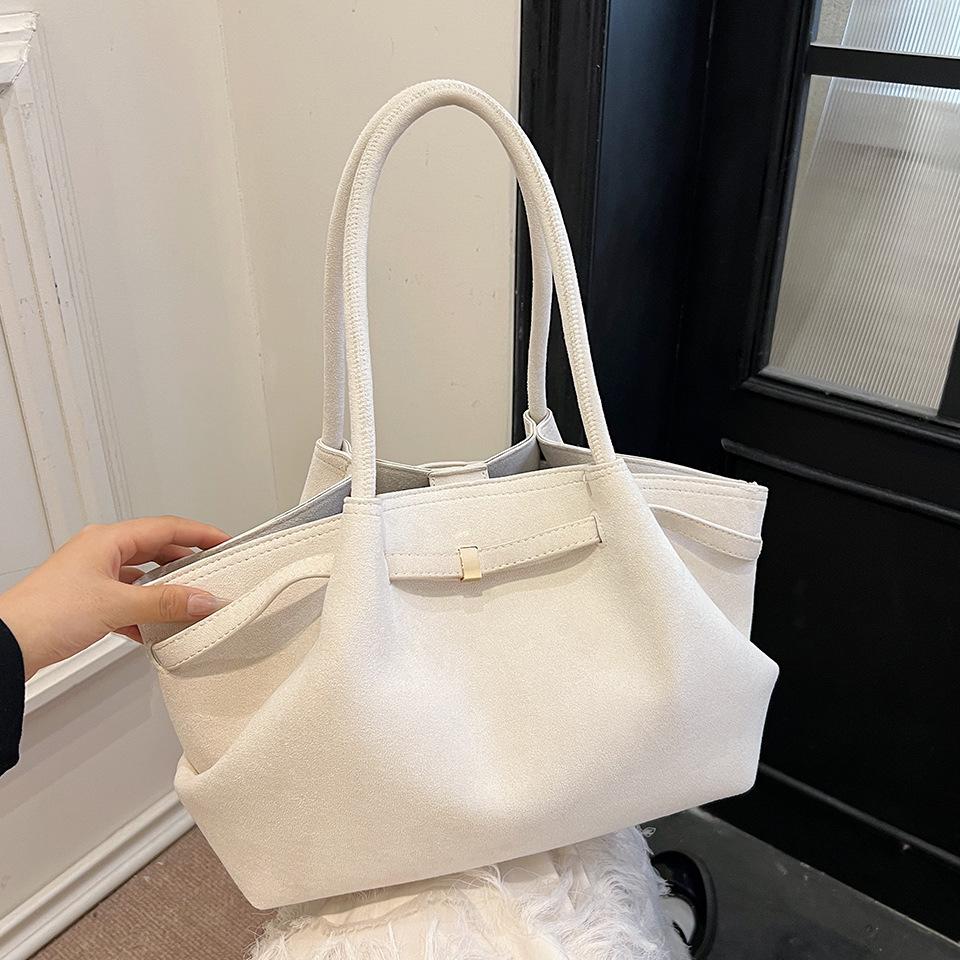 Women's Frosted Velvet Tote: 2025 Crossbody Commuter Handbag