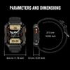2025 New Smartwatch 2.01 Inch Men's Outdoor Rugged Military BT Call Smart Watch Sports Fitness Tracker Heart Rate Monitor For Android IOS