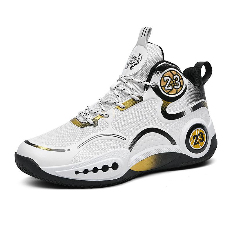 No. 23 Letter Basketball Shoes for Boys and Girls, Primary and Secondary School Students, Sports Shoes for Teenagers, Non-slip Running, Actual Combat