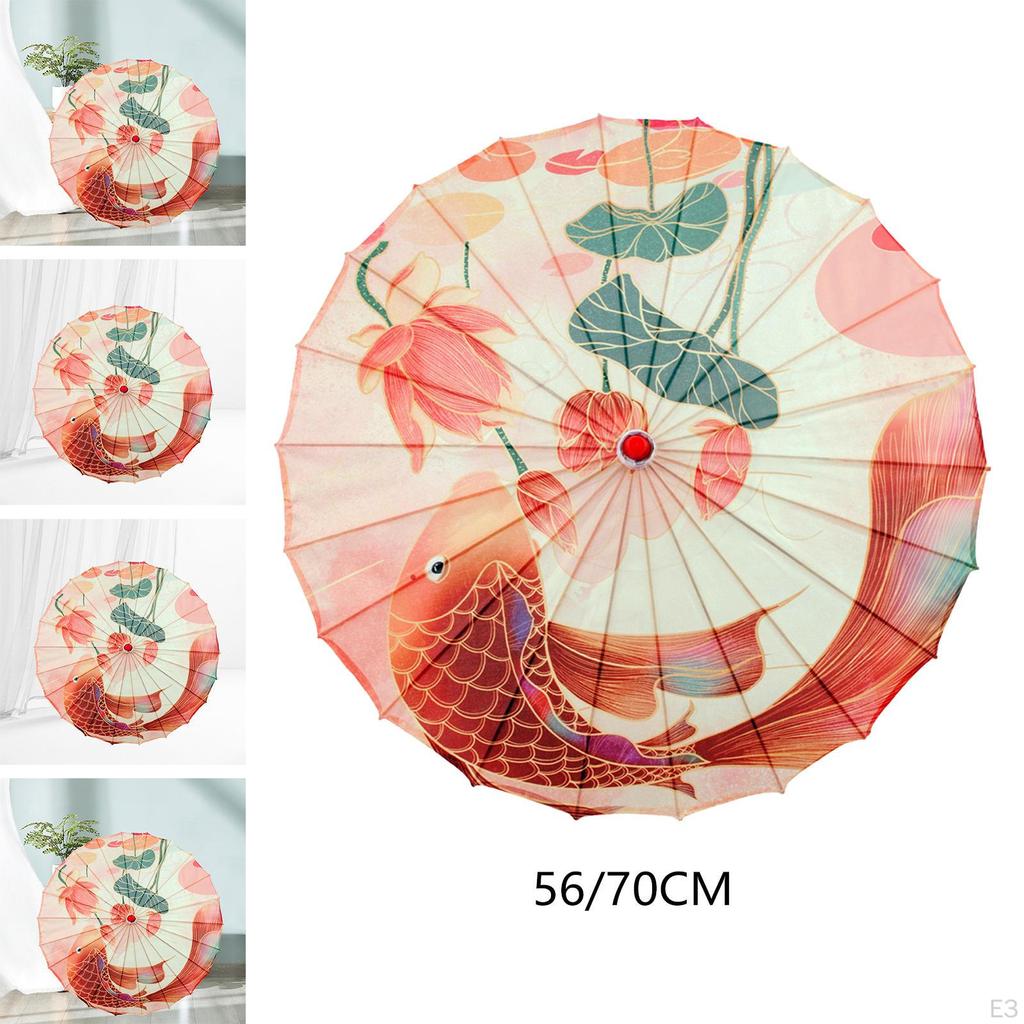 Chinese Japanese Art Classical Dance Umbrella Parasol Oiled Paper for