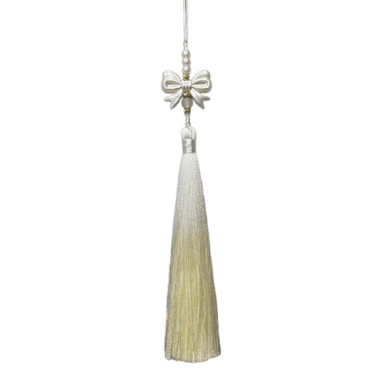 

Chinese Style Fringe Pendant Bowknot Tassels Pendant for DIY Jewelry Projects 1 бежевый