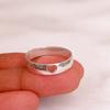 925 Sterling Silver Heart Ring – Minimalist Love Band, Simple Romantic Stacking Ring, Everyday Wear Jewelry