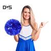 10 Stück Cheerleader-Pompons, metallische Cheerleader-Pompons mit Fingerring, Jubel-Requisiten für Squad-Team-Sportspiele, Tanz- und Kleiderpartys