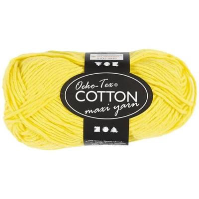 Knäuel Baumwollgarn - Oeko-Tex Cotton Maxi - 80-85 m - 50 g - Gelb