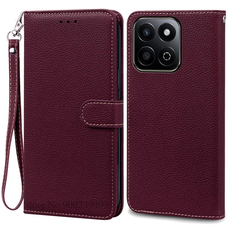 For Honor X7C Case Leather Flip Wallet Cover For Honor X7C Case Phone Covers For Honor X7 C Silicone Cover Coque Fundas Etui