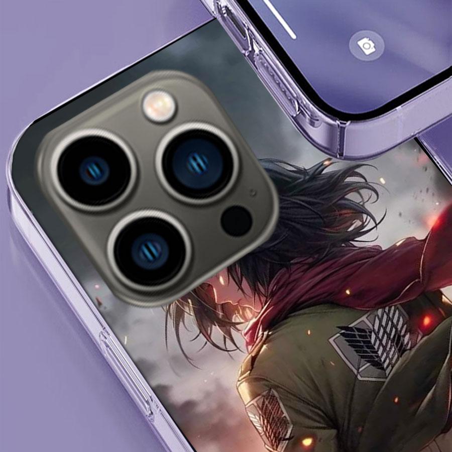 Character MIKASA Phone Case For Iphone 17 Air 15 Pro 14 Plus 16 Pro Max 17E 16E 12 13 Mini 11 Cover Cute Fundas