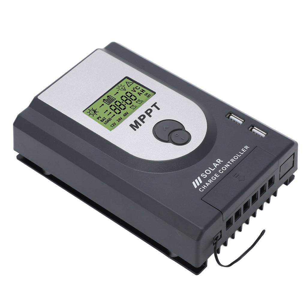 12V 24V MPPT Solar Charger Controller 10A Adjustable Parameter With Dual USB Port Solar Panel Regulator