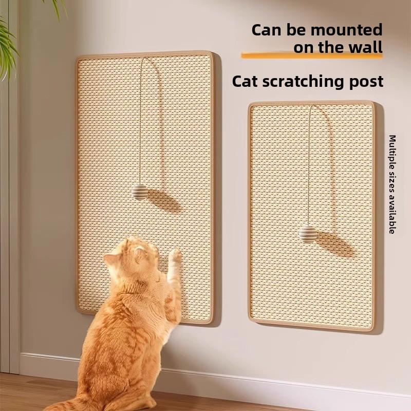 Slijtvaste en niet-schilferende sisal pad, krabplank voor katten, bescherming tegen krabben voor banken, klauwgat voor de muur, klauwslijpen, kattenproducten voor de muur