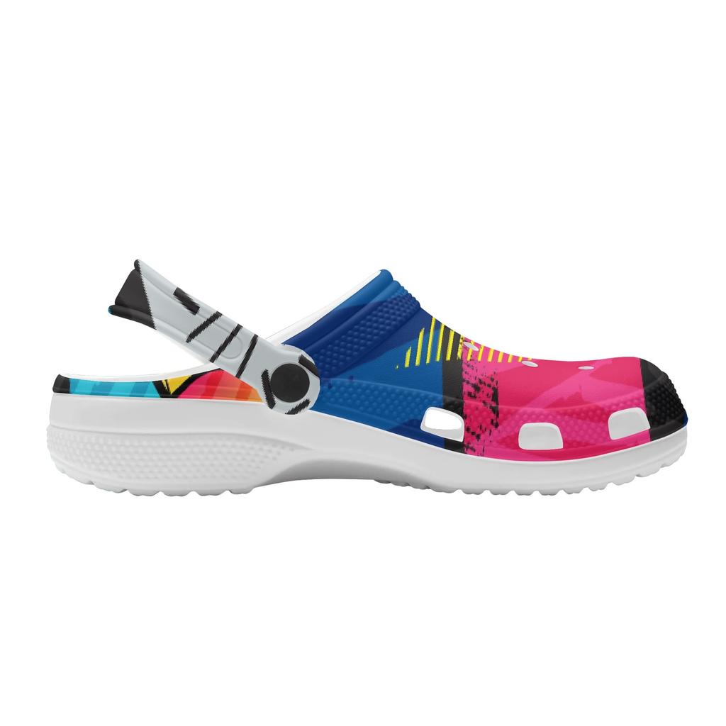 Lightweight Printed EVA Clogs for Men Women Breathable Slip On Garden Shoes Beach Pool Home Bathroom Summer Slippers Beach Wear