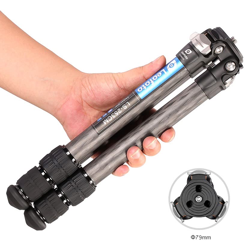 Leofoto Carbon Fiber 25mm Pipe 3 for Mirrorless and SLR Imported in Japan LS-253CM Tripod, Diameter, Sections, Cameras/Officially